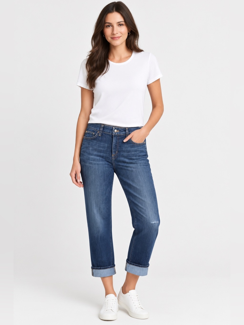 Joe’s Jeans Womens Samantha COOL OFF Clean Cuff Crop Jeans Size 31